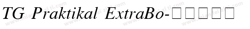 TG Praktikal ExtraBo字体转换